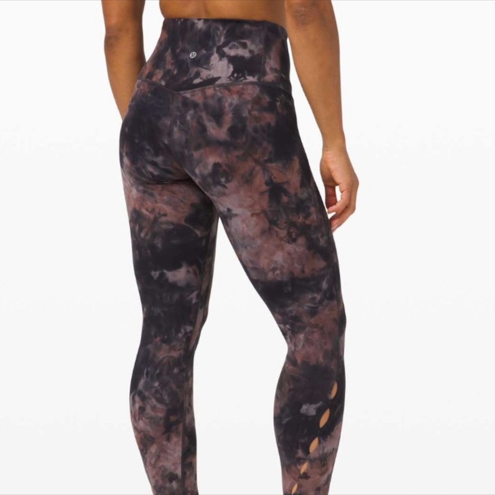 Lululemon | Unlimit High-Rise Tie Dye Space Dye Tight 25" Keyhole Sz. 6
